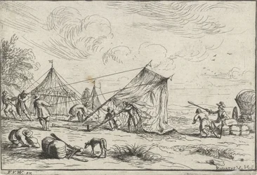 Setting up a Tent